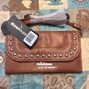 Rampage cross body wallet
